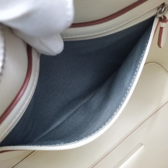 Cole Haan Light Gray Brown Zipper Closure Crossbody Bag - Picture 10 of 16